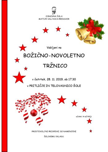 Božično - novoletna tržnica 