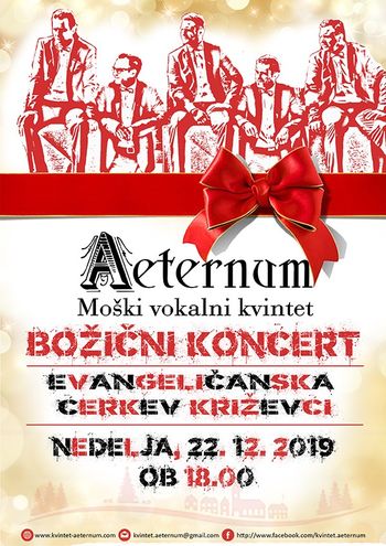 Koncert moškega vokalnega kvinteta Aeternum 