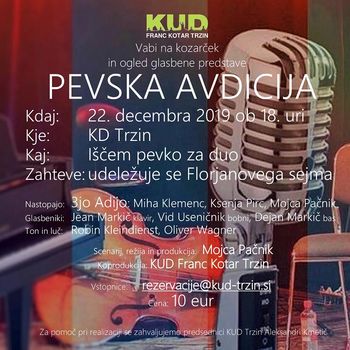 Predstava Pevska avdicija - kabare