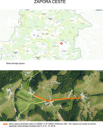 Zapora ceste Petkovec