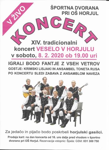 KONCERT VESELO V HORJULU