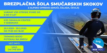 Brezplačna skakalna šola  Skakalnem centru Sebenje