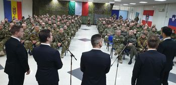 Aeternum ob počastitvi slovenskega dneva državnosti zapel slovenskim vojakom na Kosovu