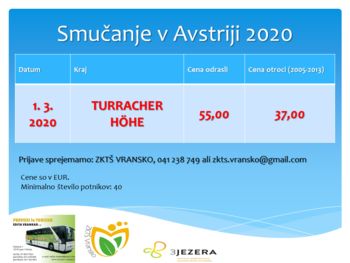 SMUČANJE V AVSTRIJI 2020 – TURRACHER HÖHE