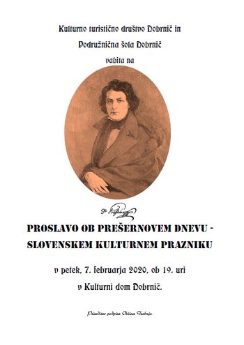 Proslava ob Prešernovem dnevu - slovenskem kulturnem prazniku
