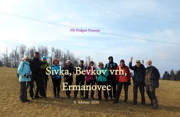 FOTOREPORTAŽA : PD od Sivke do Ermanovca 9.2.2020                        