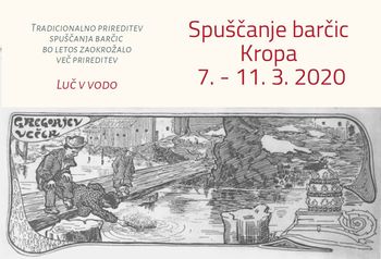Spuščanje barčic v Kropi - gregorjevo