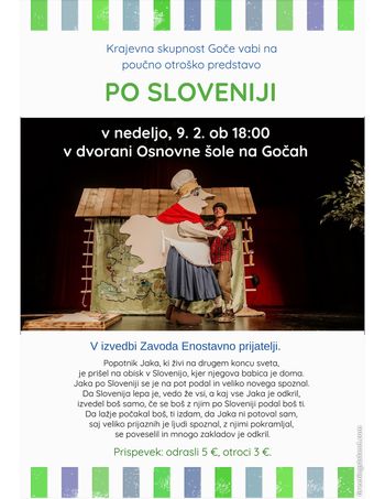 Poučna otroška predstava Po Sloveniji 
