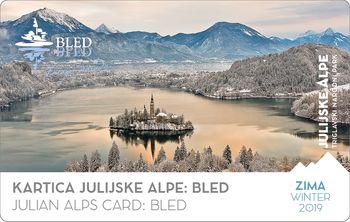Smučarski avtobus in zimska kartica Julijske Alpe:Bled