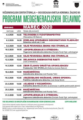 Dejavnosti na Eko-socialni kmetiji v Šalovcih v mesecu marcu