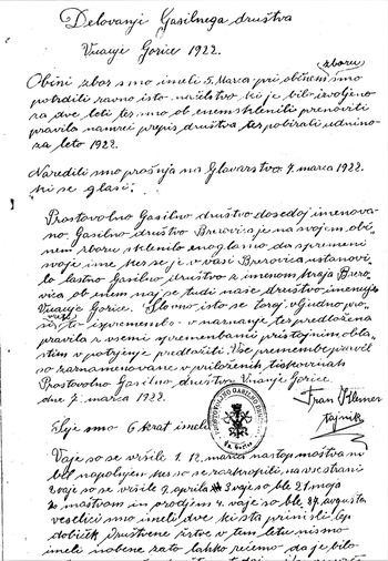 Tudi v Občini Log - Dragomer obstaja organizirano gasilstvo že 122 let!