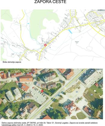 Delna zapora Tabor Gorenji Logatec
