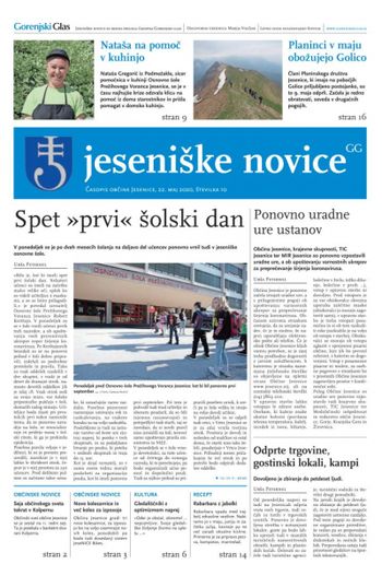 Jeseniške novice, 22. maj 2020-10