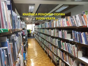 KNJIŽNICA PONOVNO ODPRTA V PONEDELJEK, 11. MAJA 2020