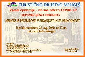 Mengeš iz preteklosti v sedanjost in za prihodnost - ODPOVED