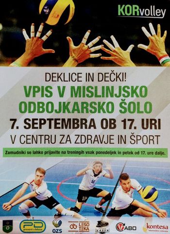 Vpis v mislinjsko odbojkarsko šolo