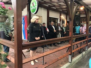 Odkritje plošče padlemu Maistrovemu borcu Matevžu Jerebu