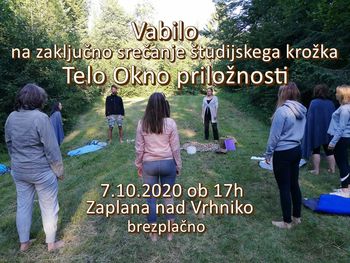 Vabilo na zadnje srečanje ŠK Telo okno priložnosti NEDELJA 11.10.2020 Vabilo na zadnje srečanje ŠK Telo okno priložnosti NEDELJA 11.10.2020