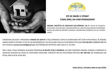 TUKAJ SMO, DA VAM POMAGAMO