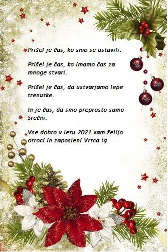 Vrtec Ig vošči srečno 2021!