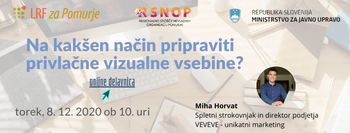 Brezplačna delavnica: Kako pripraviti privlačne vizualne vsebine?