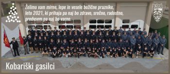 Voščilo kobariških gasilk in gasilcev