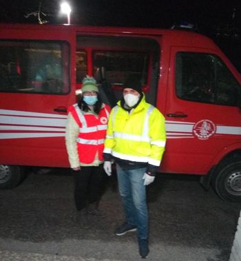 Razdeljevanje paketov humanitarne pomoči OORK Mežica