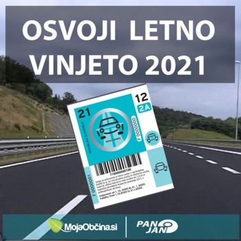Podarjamo letno vinjeto! Podarjamo letno vinjeto!