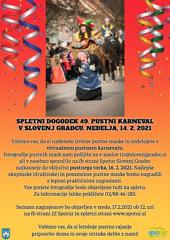 Spletni dogodek 49. Pustni karneval