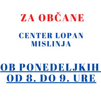 Odvzem hitrih antigenskih testov ob ponedeljkih Odvzem hitrih antigenskih testov ob ponedeljkih