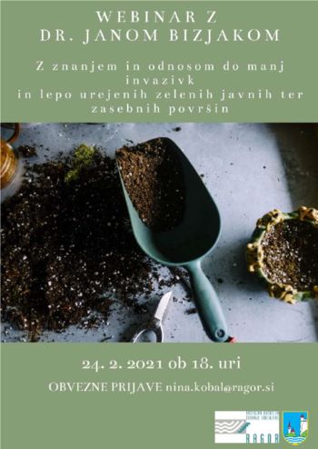 Z znanjem in odnosom do manj invazivk in lepo urejenih zelenih javnih in zasebnih površin.