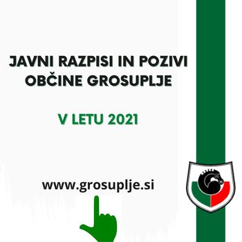OBVESTILO O OBJAVLJENIH JAVNIH RAZPISIH IN POZIVIH