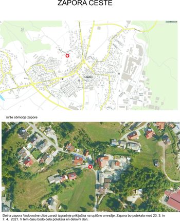 Zapora Vodovodne ulice Zapora Vodovodne ulice