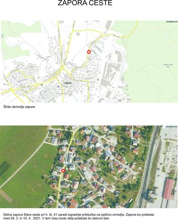 Delna zapora Stara cesta 41 Delna zapora Stara cesta 41