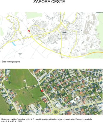 Delna zapora Gubčeve ulice