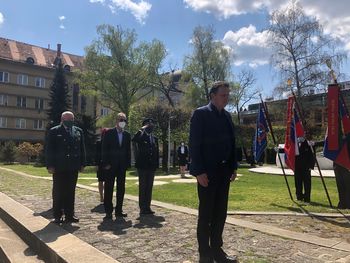 Ob dnevu upora proti okupatorju v Parku svobode položili venec
