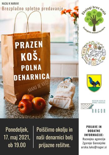 Spletno predavanje PRAZEN KOŠ, POLNA DENARNICA