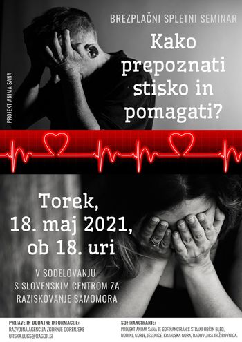 Spletni seminar KAKO PREPOZNATI STISKO IN POMAGATI?
