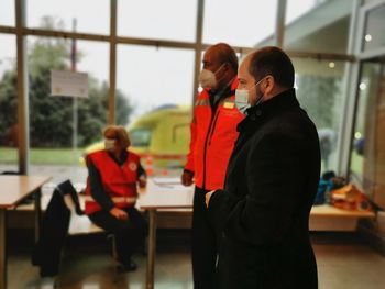 Množično cepljenje na Bledu in obisk ministra Janeza Poklukarja