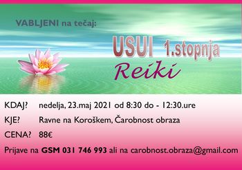 Tečaj USUI REIKI 1.stopnja