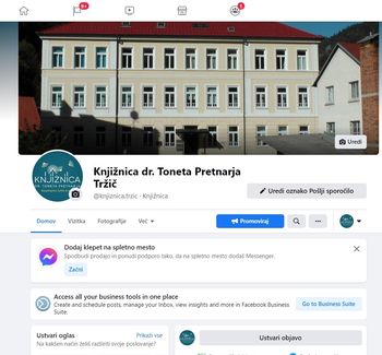 Obiščite Knjižnico dr. Toneta Pretnarja tudi virtualno