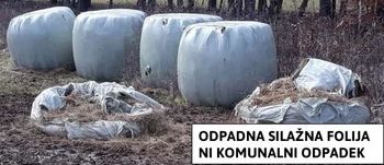 Zbiranje silažne folije