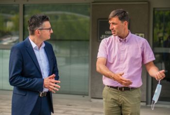 Župan Račič o lokaciji regijske bolnišnice s predsednikom LMŠ Marjanom Šarcem