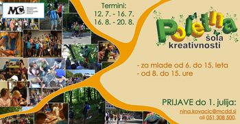 Poletna šola kreativnosti 2021 Poletna šola kreativnosti 2021