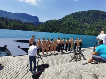 Povodni mož na Blejskem otoku
