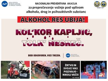 Nacionalna preventivna akcija za preprečevanje vožnje pod vplivom alkohola
