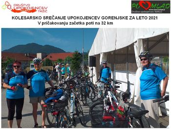 Upokojenci kolesarji aktivni tudi v vročinskem obdobju 
