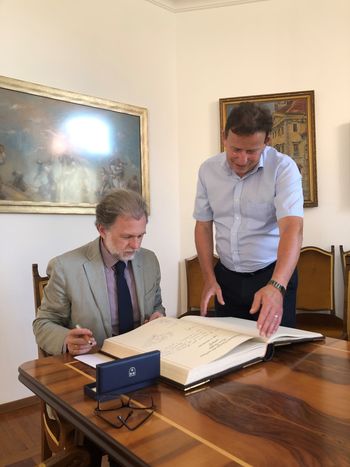 Župan Bojan Šrot sprejel španskega veleposlanika
