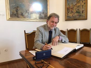 Župan Bojan Šrot sprejel španskega veleposlanika