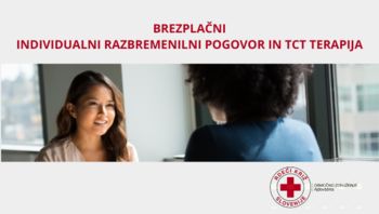 Brezplačni individualni razbremenilni pogovori in TCT terapija na Rdečem križu